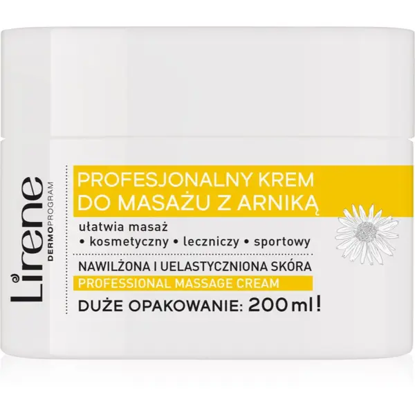 Lirene Lirene Massage Cream Arnica masažna krema z vlažilnim učinkom 200 ml