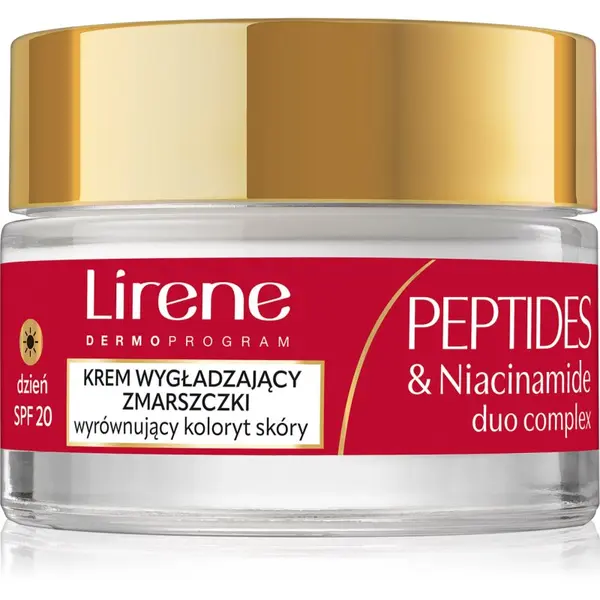 Lirene Lirene Peptides & Niacinamide Duo Complex učvrstitvena dnevna krema proti gubam za zrelo kožo SPF 20 50 ml