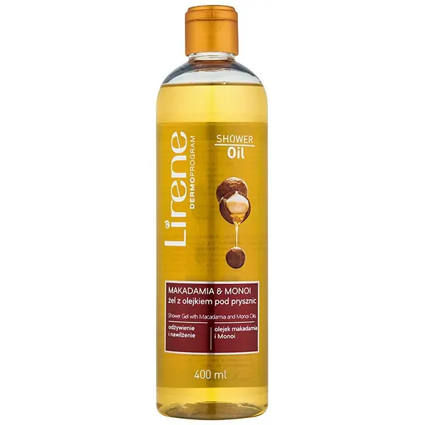 Lirene Lirene Shower Oil Makadamia and Monoi olje za prhanje z vlažilnim učinkom 400 ml
