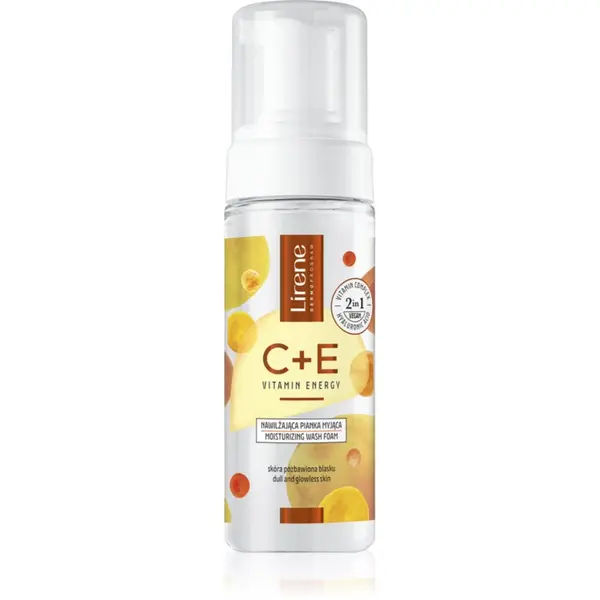 Lirene Lirene Vitamin C+E vlažilna čistilna pena z vitamini C in E 150 ml