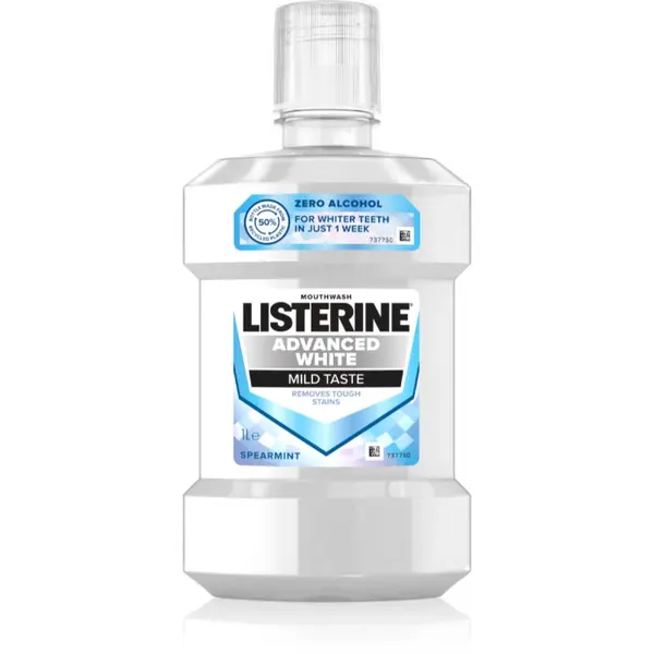 Listerine Listerine Advanced White Mild Taste ustna voda z belilnim učinkom 1000 ml