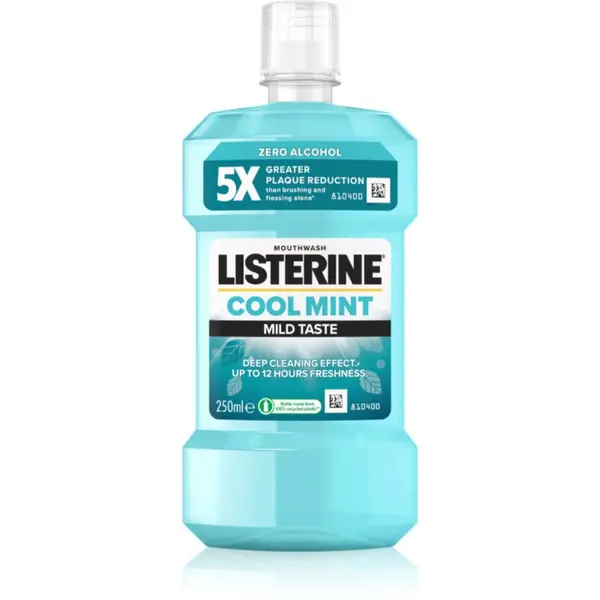 Listerine Listerine Cool Mint Mild Taste ustna voda brez alkohola okus Cool Mint 250 ml