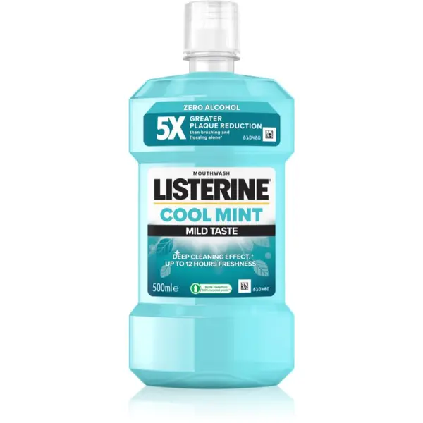 Listerine Listerine Cool Mint Mild Taste ustna voda brez alkohola okus Cool Mint 500 ml
