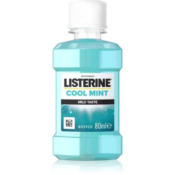 Listerine Listerine Cool Mint Mild Taste ustna voda brez alkohola okus Cool Mint 80 ml