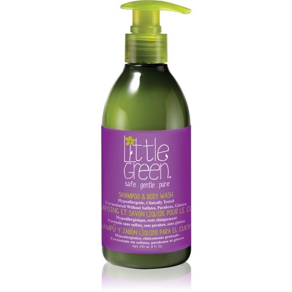 Little Green Little Green Kids šampon in gel za prhanje 2v1 za otroke 240 ml