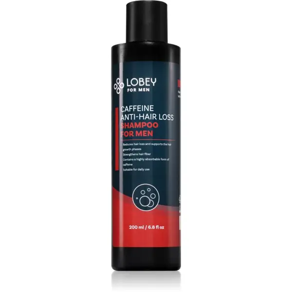 Lobey Lobey Caffeine šampon proti izpadanju las za moške 200 ml