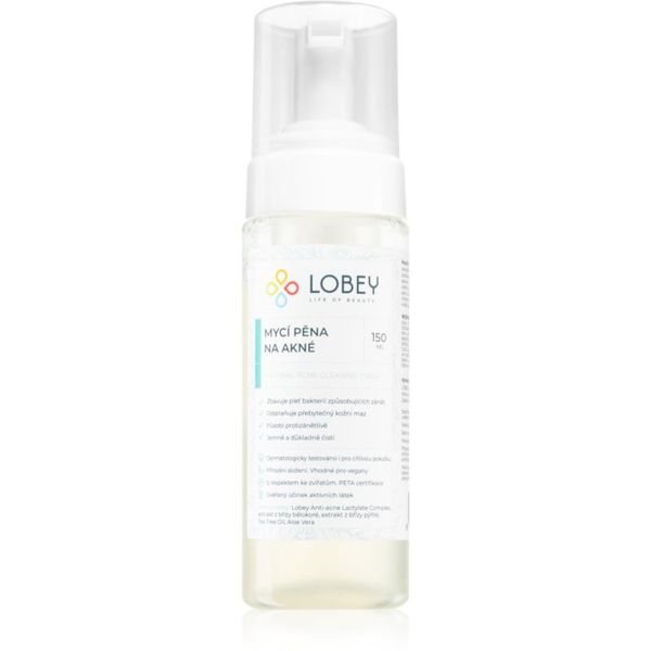 Lobey Lobey Face Cleanser pena za umivanje za aknasto kožo 150 ml