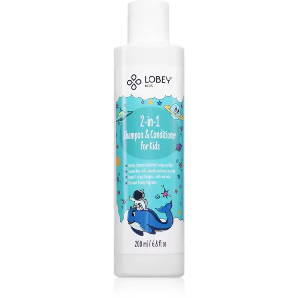Lobey Lobey Kids šampon in balzam 2 v1 za otroke 200 ml