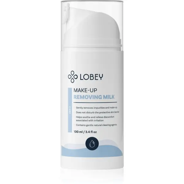Lobey Lobey Skin Care mleko za odstranjevanje ličil v BIO kakovosti 100 ml