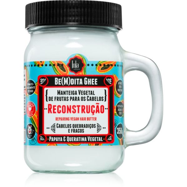 Lola Cosmetics Lola Cosmetics BE(M)DITA GHEE RECONSTRUÇÃO regeneracijska maska za lase 350 g
