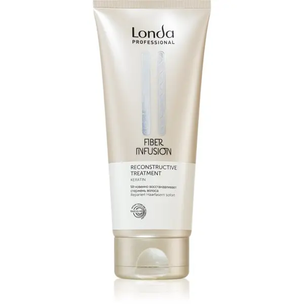 Londa Professional Londa Professional Fiber Infusion In-Salon Reconstructive Treatment obnovitvena maska za poškodovane lase s keratinom 200 ml