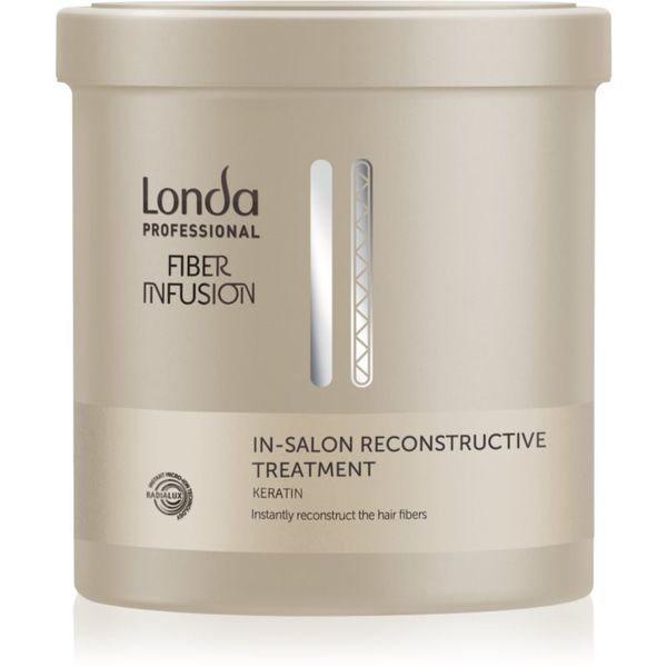 Londa Professional Londa Professional Fiber Infusion In-Salon Reconstructive Treatment obnovitvena maska za poškodovane lase s keratinom 750 ml