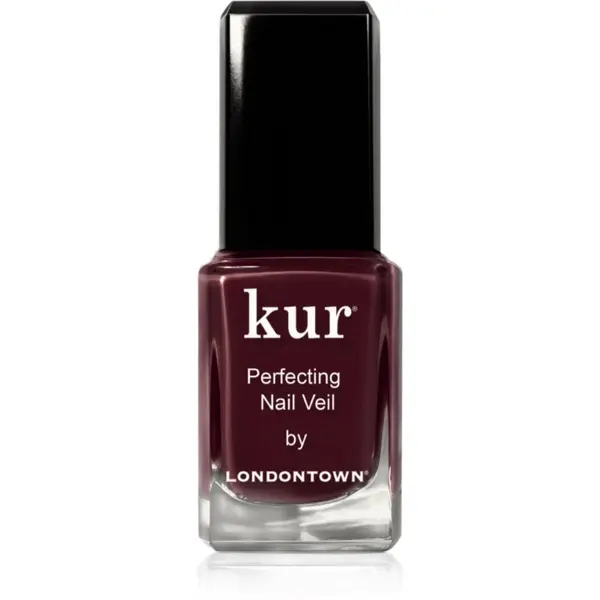 LONDONTOWN LONDONTOWN Kur Perfecting Nail Veil lak za učvrstitev nohtov odtenek Cherry Cola 12 ml