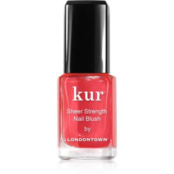 LONDONTOWN LONDONTOWN Kur Sheer Strength Nail Blush učvrstitvena in posvetlitvena tonirana nega za nohte odtenek Poppy 12 ml