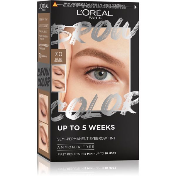 L’Oréal Paris L’Oréal Paris Brow Color barva za obrvi odtenek 7.0 Dark Blond 1 kos