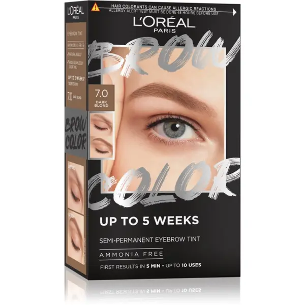 L’Oréal Paris L’Oréal Paris Brow Color barva za obrvi odtenek 7.0 Dark Blond 1 kos