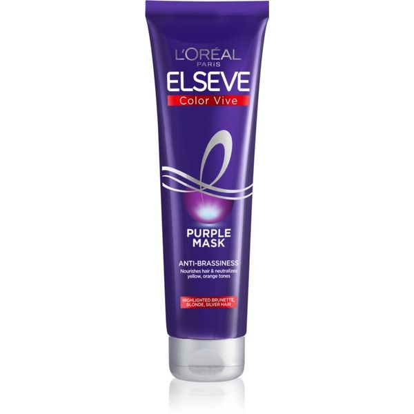 L’Oréal Paris L’Oréal Paris Elseve Color-Vive Purple hranilna maska za blond lase in lase s prameni 150 ml