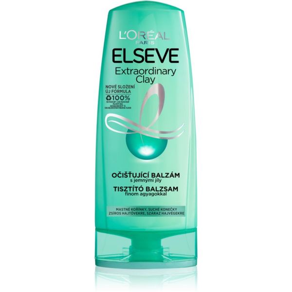 L’Oréal Paris L’Oréal Paris Elseve Extraordinary Clay čistilni balzam za hitro mastne lase 400 ml