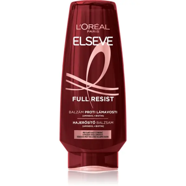 L’Oréal Paris L’Oréal Paris Elseve Full Resist Aminexil krepilni balzam za oslabljene lase, ki so nagnjeni k izpadanju 200 ml