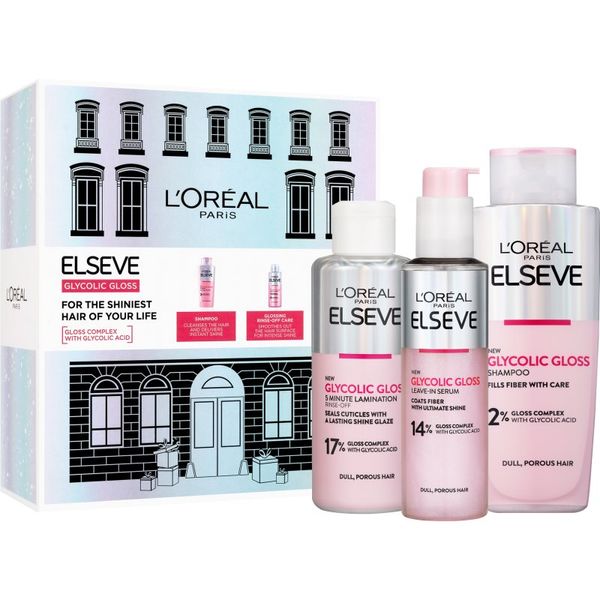 L’Oréal Paris L’Oréal Paris Elseve Glycolic Gloss darilni set za lase