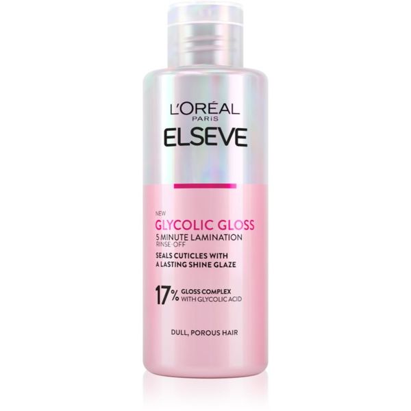 L’Oréal Paris L’Oréal Paris Elseve Glycolic Gloss maska za lase za glajenje in obnovo poškodovanih las 200 ml