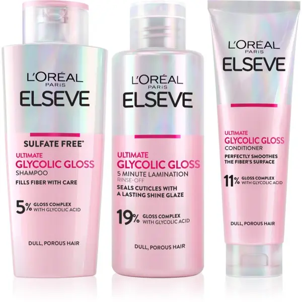 L’Oréal Paris L’Oréal Paris Elseve Glycolic Gloss set za lase