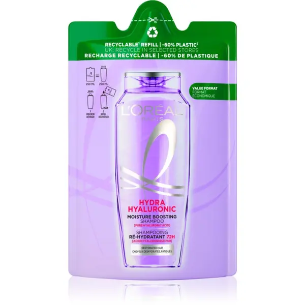 L’Oréal Paris L’Oréal Paris Elseve Hyaluron Plump vlažilni šampon s hialuronsko kislino Refill 250 ml