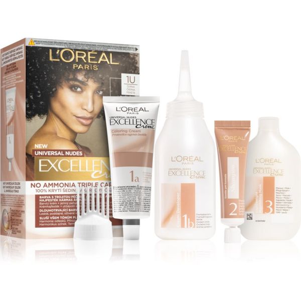 L’Oréal Paris L’Oréal Paris Excellence Universal Nudes permanentna barva za lase odtenek 1U 1 kos