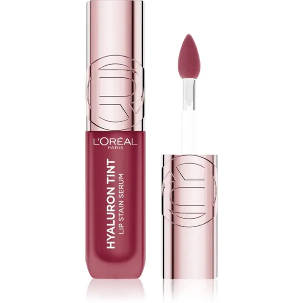L’Oréal Paris L’Oréal Paris Hyaluron Tint Lip Stain Serum tekoča šminka z vlažilnim učinkom odtenek 490 Berry Jolie 5 ml