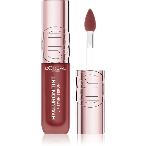 L’Oréal Paris L’Oréal Paris Hyaluron Tint Lip Stain Serum tekoča šminka z vlažilnim učinkom odtenek 521 Bordeaux Please 5 ml
