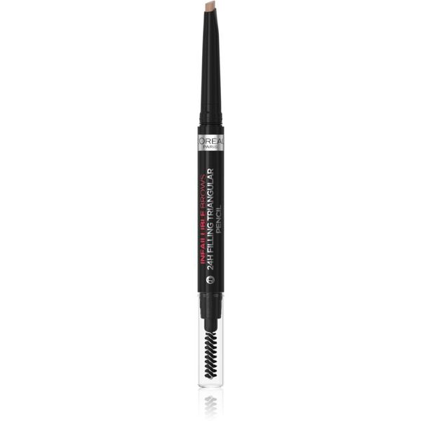 L’Oréal Paris L’Oréal Paris Infaillible 24h Filling Triangular Pencil natančni svinčnik za obrvi vodoodporna odtenek 06 Dark Blonde 1 ml