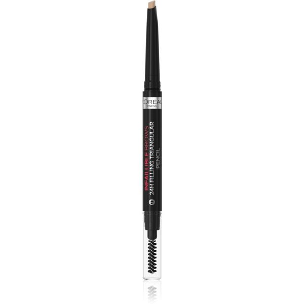L’Oréal Paris L’Oréal Paris Infaillible 24h Filling Triangular Pencil natančni svinčnik za obrvi vodoodporna odtenek 07 Blonde 1 ml