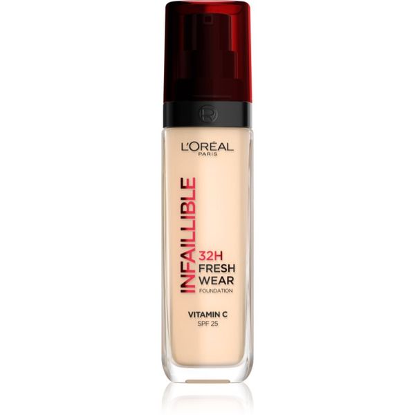 L’Oréal Paris L’Oréal Paris Infaillible 32H Fresh Wear dolgoobstojni tekoči puder odtenek 015 Porcelain 30 ml