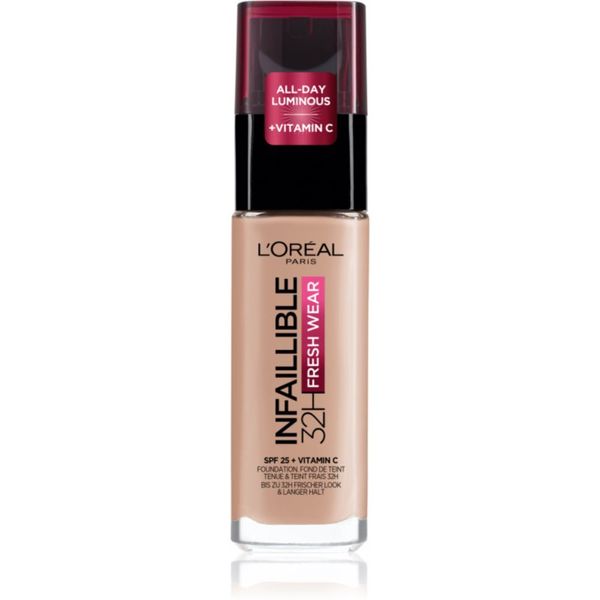 L’Oréal Paris L’Oréal Paris Infaillible 32H Fresh Wear dolgoobstojni tekoči puder odtenek 20 Ivory 30 ml