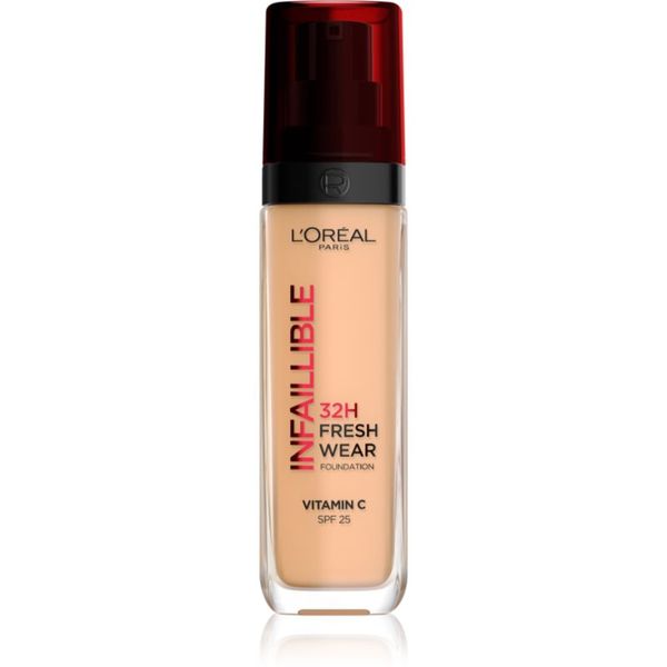 L’Oréal Paris L’Oréal Paris Infaillible 32H Fresh Wear dolgoobstojni tekoči puder odtenek 200 Natural Linen 30 ml