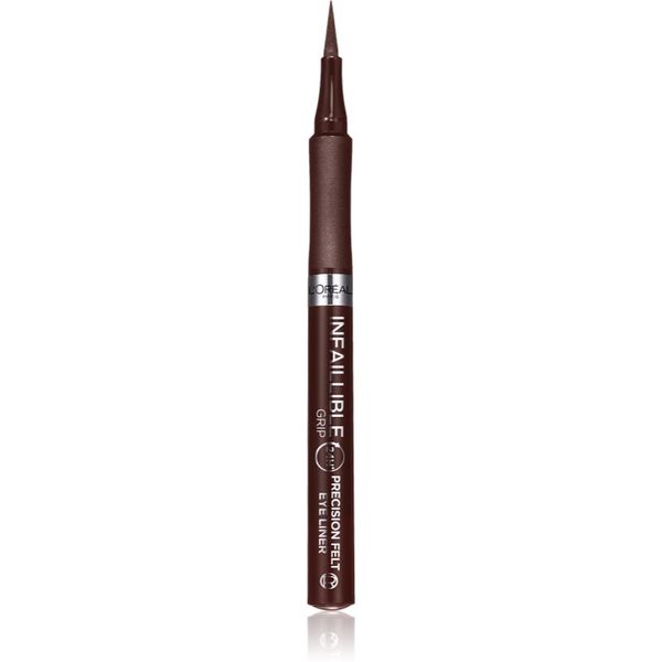 L’Oréal Paris L’Oréal Paris Infaillible Grip 27H Precision Felt črtalo za oči v obliki flomastra odtenek Brown 1 ml