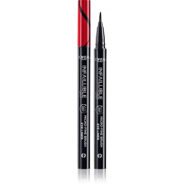 L’Oréal Paris L’Oréal Paris Infaillible Grip 36h Micro-Fine liner črtalo za oči v obliki flomastra odtenek 01 Obsidian black 0,4 g
