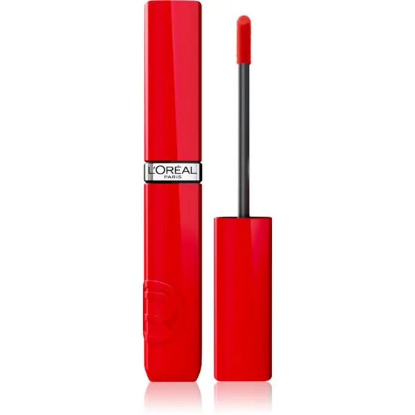 L’Oréal Paris L’Oréal Paris Infaillible Laque Resistance dolgoobstojna tekoča šminka ki dodaja hidracijo in sijaj odtenek 410 Rouge Poppy 4.3 ml