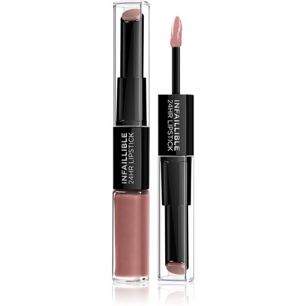 L’Oréal Paris L’Oréal Paris Infallible 24H Dolgoobstojna šminka in sijaj za ustnice 2 v 1 odtenek 101 Everlasting Parisian 5,7 g