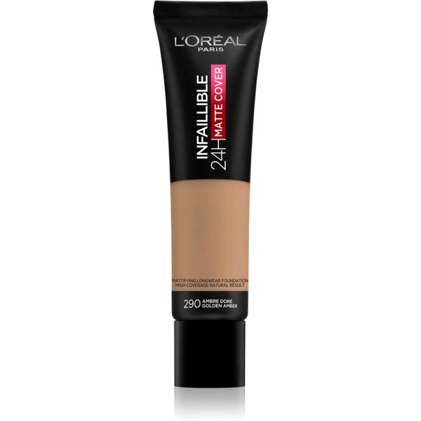 L’Oréal Paris L’Oréal Paris Infallible 32H Matte Cover dolgoobstojni matirajoči tekoči puder SPF 25 odtenek 290 (Neutral Undertone) 30 ml