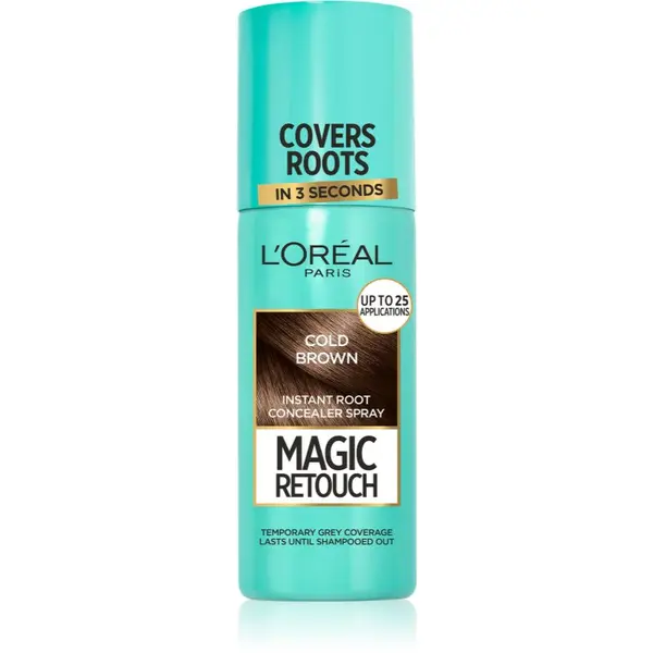 L’Oréal Paris L’Oréal Paris Magic Retouch pršilo za takojšnje prekritje narastka odtenek Cold Brown 75 ml