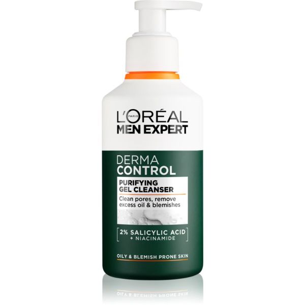 L’Oréal Paris L’Oréal Paris Men Expert Derma Control čistilni gel z niacinamidom 260 ml
