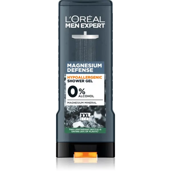 L’Oréal Paris L’Oréal Paris Men Expert Magnesium Defence hipoalergenski gel za prhanje za moške 400 ml
