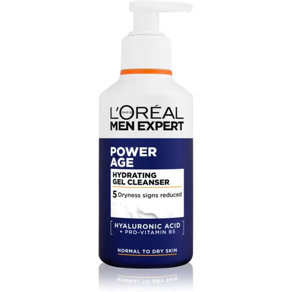 L’Oréal Paris L’Oréal Paris Men Expert Power Age vlažilni čistilni gel za moške 260 ml