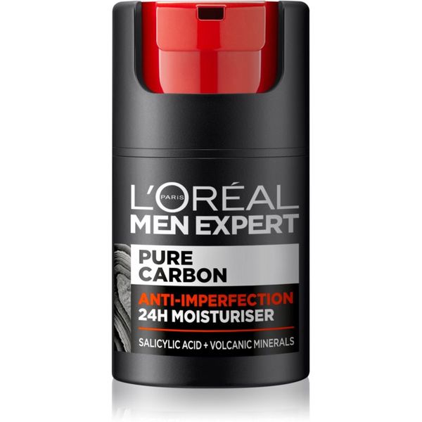 L’Oréal Paris L’Oréal Paris Men Expert Pure Carbon dnevna vlažilna krema proti nepravilnostim na koži 50 g