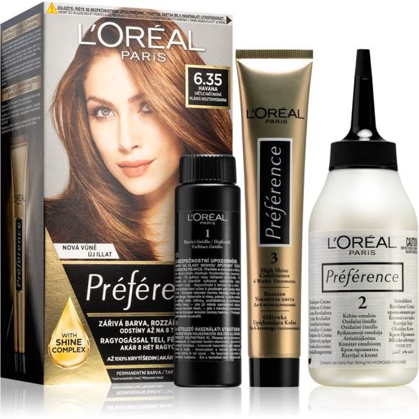 L’Oréal Paris L’Oréal Paris Préférence barva za lase odtenek 6.35 Light Amber