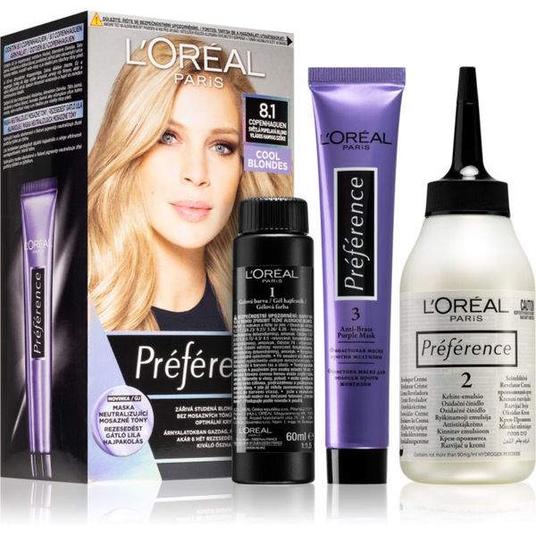 L’Oréal Paris L’Oréal Paris Préférence barva za lase odtenek 8.1 Copenhaguen