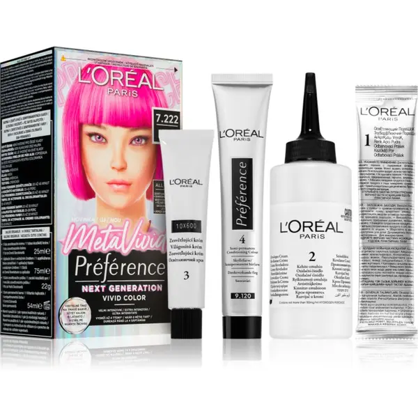 L’Oréal Paris L’Oréal Paris Préférence Meta Vivids začasna barva za lase odtenek 7.222 Meta Pink 1 kos