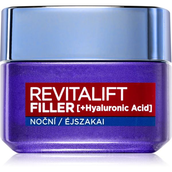 L’Oréal Paris L’Oréal Paris Revitalift Filler nočna krema za polnjenje gub proti staranju 50 ml