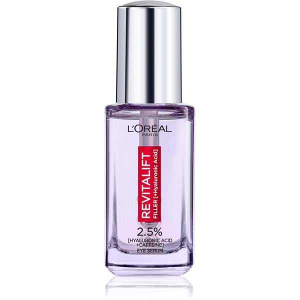 L’Oréal Paris L’Oréal Paris Revitalift Filler posvetlitveni serum za predel okoli oči s hialuronsko kislino 20 ml